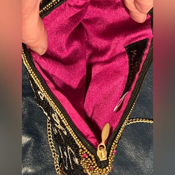 Mary Frances Queen of Everything Beaded Crossbody Cell Phone Bag Clutch Evening - Picture 10 of 16